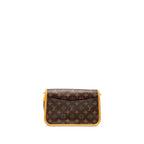 LOUIS VUITTON DIANE BAG WITH FUCHSIA STRAP MONOGRAM CANVAS GHW
