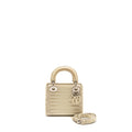 DIOR MINI LADY DIOR HIMALAYAN CROCODILE WHITE SHW