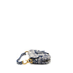 DIOR MEDIUM SADDLE BAG TOILE DE JOUY BLUE GHW