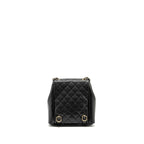 CHANEL TRIPLE PACK BACKPACK CAVIAR BLACK LGHW (MICROCHIP)