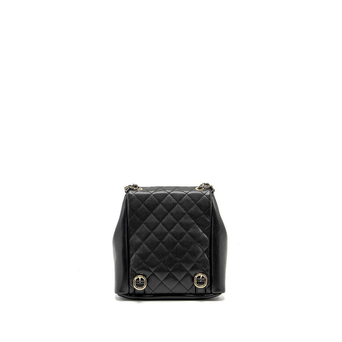 CHANEL TRIPLE PACK BACKPACK CAVIAR BLACK LGHW (MICROCHIP)