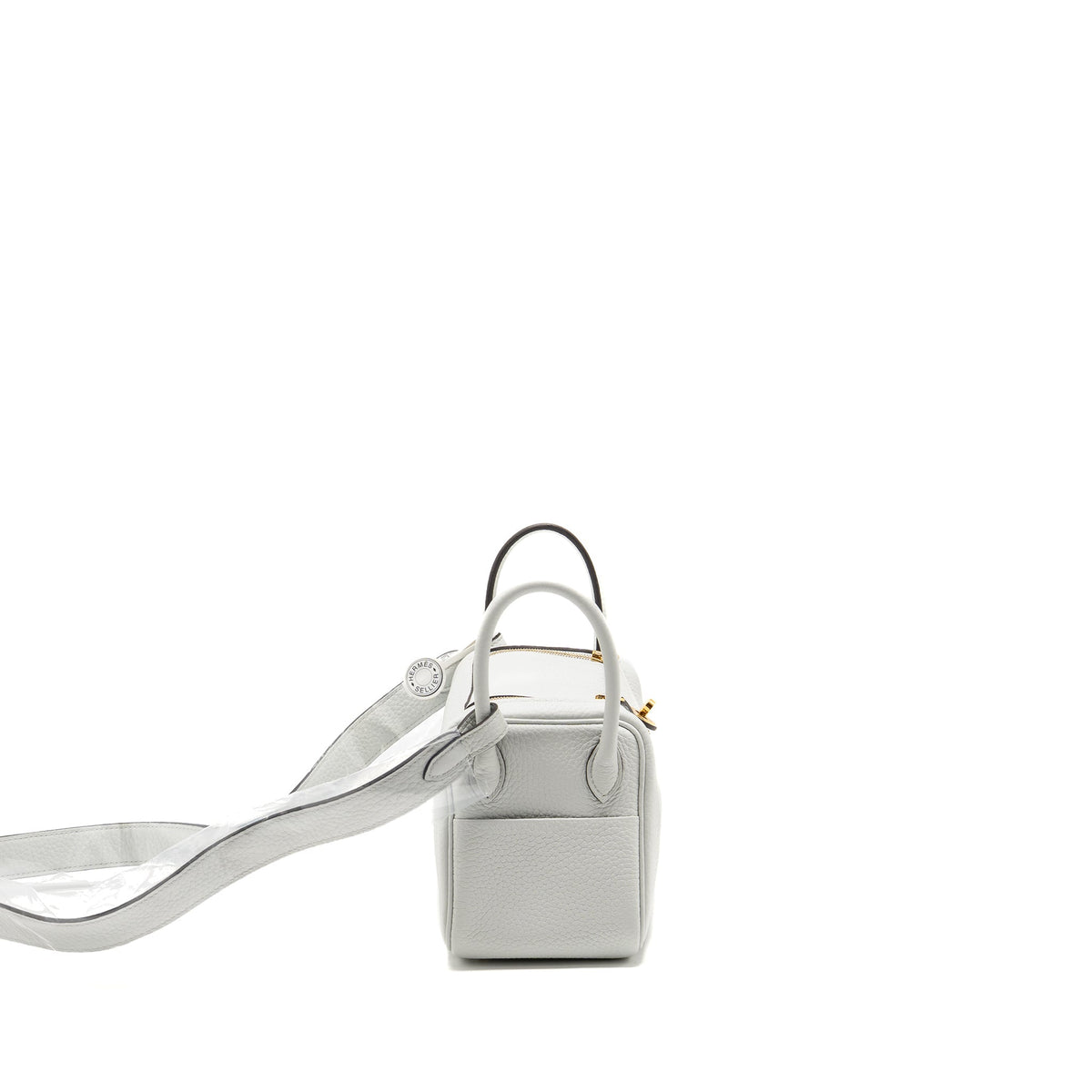 HERMES MINI LINDY II CLEMENCE GRIS PLATINE GHW