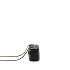 CHANEL LONG VANITY CASE CAVIAR BLACK LGHW