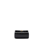 CHANEL SMALL TRENDY CC DUAL FLAP BAG PATENT BLACK LGHW (MICROCHIP)