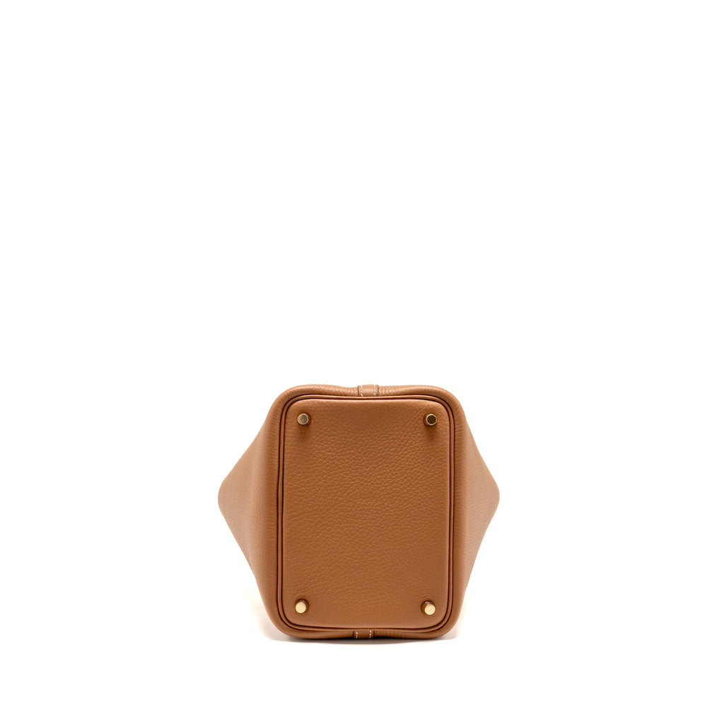 HERMES PICOTIN18 LOCK BAG CLEMENCE GOLD GHW