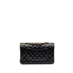 CHANEL MEDIUM CLASSIC DOUBLE FLAP BAG CAVIAR BLACK GHW (MICROCHIP)