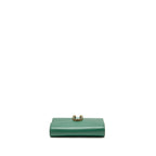 GUCCI MINI DIONYSUS WALLET ON CHAIN CALFSKIN GREEN MULTICOLOUR HARDWARE
