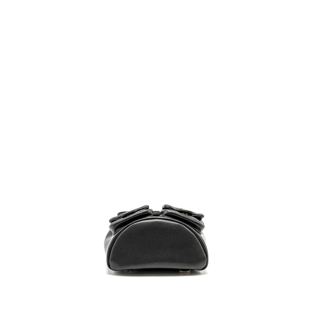 CHANEL TRIPLE PACK BACKPACK CAVIAR BLACK LGHW (MICROCHIP)