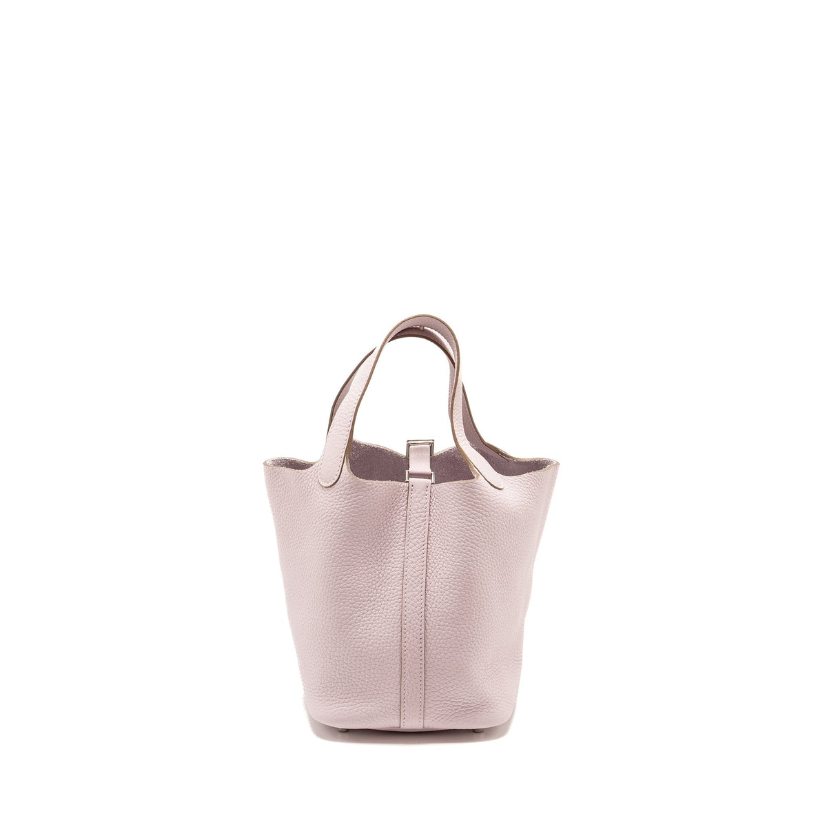 Hermes Picotin 18 Lock Bag Clemence Mauve Pale SHW