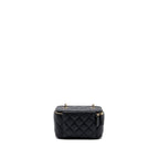 CHANEL LONG VANITY CASE CAVIAR BLACK LGHW