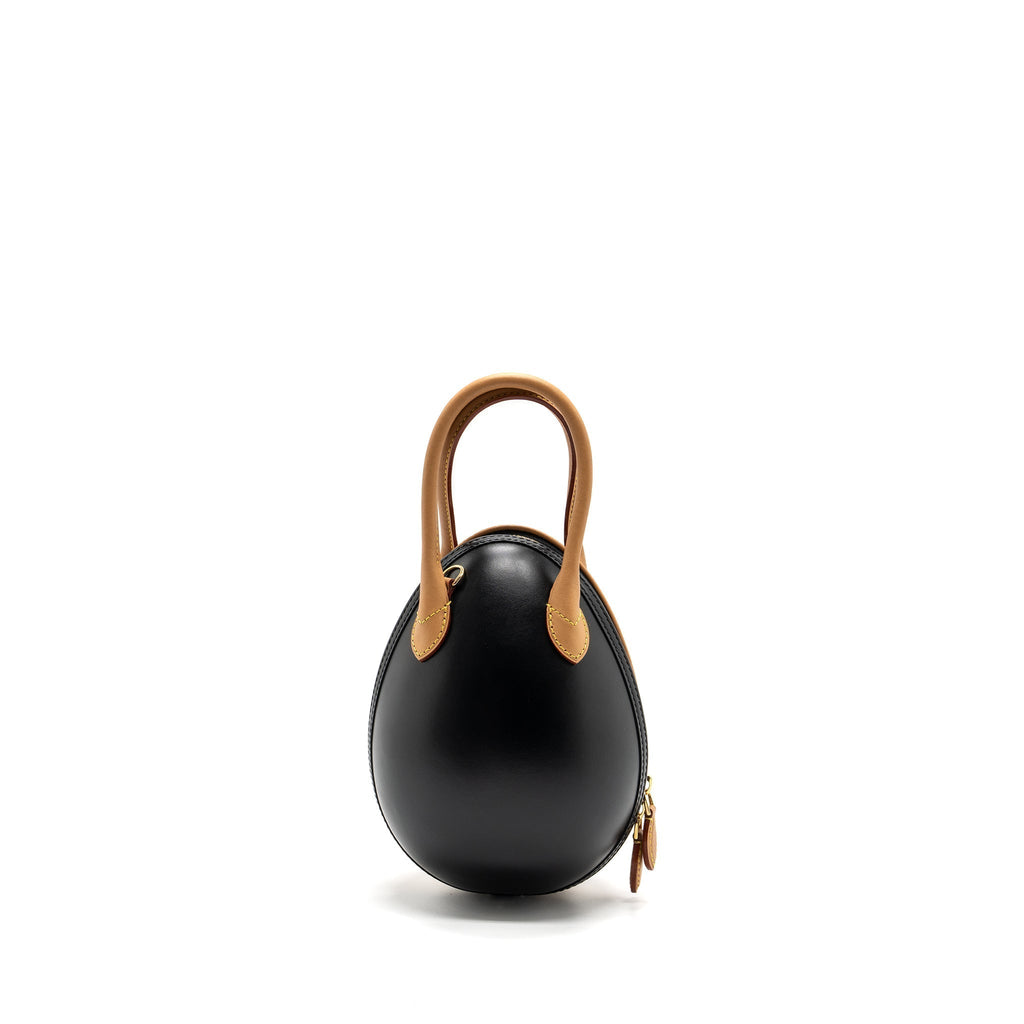 LOUIS VUITTON EGG BAG MONOGRAM CANVAS/LEATHER BROWN/BLACK GHW