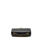 CHANEL MEDIUM CLASSIC DOUBLE FLAP BAG CAVIAR BLACK GHW (MICROCHIP)