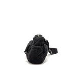 CHANEL 25N SKI SERIES COCONEIGE SHOULDER BAG NYLON BLACK LGHW (MICROCHIP)
