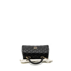 CHANEL SMALL COCO HANDLE CAVIAR BLACK LGHW (MICROCHIP)