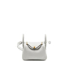 HERMES MINI LINDY II CLEMENCE GRIS PLATINE GHW