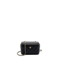 CHANEL LONG VANITY CASE CAVIAR BLACK LGHW