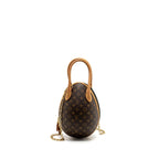 LOUIS VUITTON EGG BAG MONOGRAM CANVAS/LEATHER BROWN/BLACK GHW