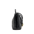BOTTEGA VENETA MEDIUM ANDIAMO LAMBSKIN BLACK GHW