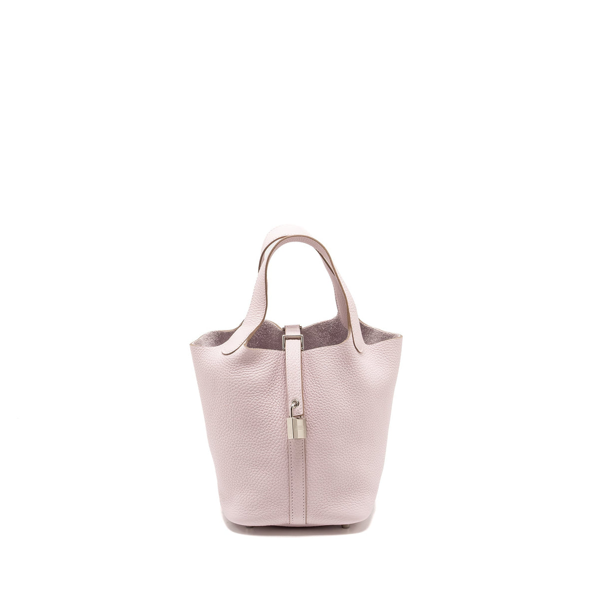 Hermes Picotin 18 Lock Bag Clemence Mauve Pale SHW