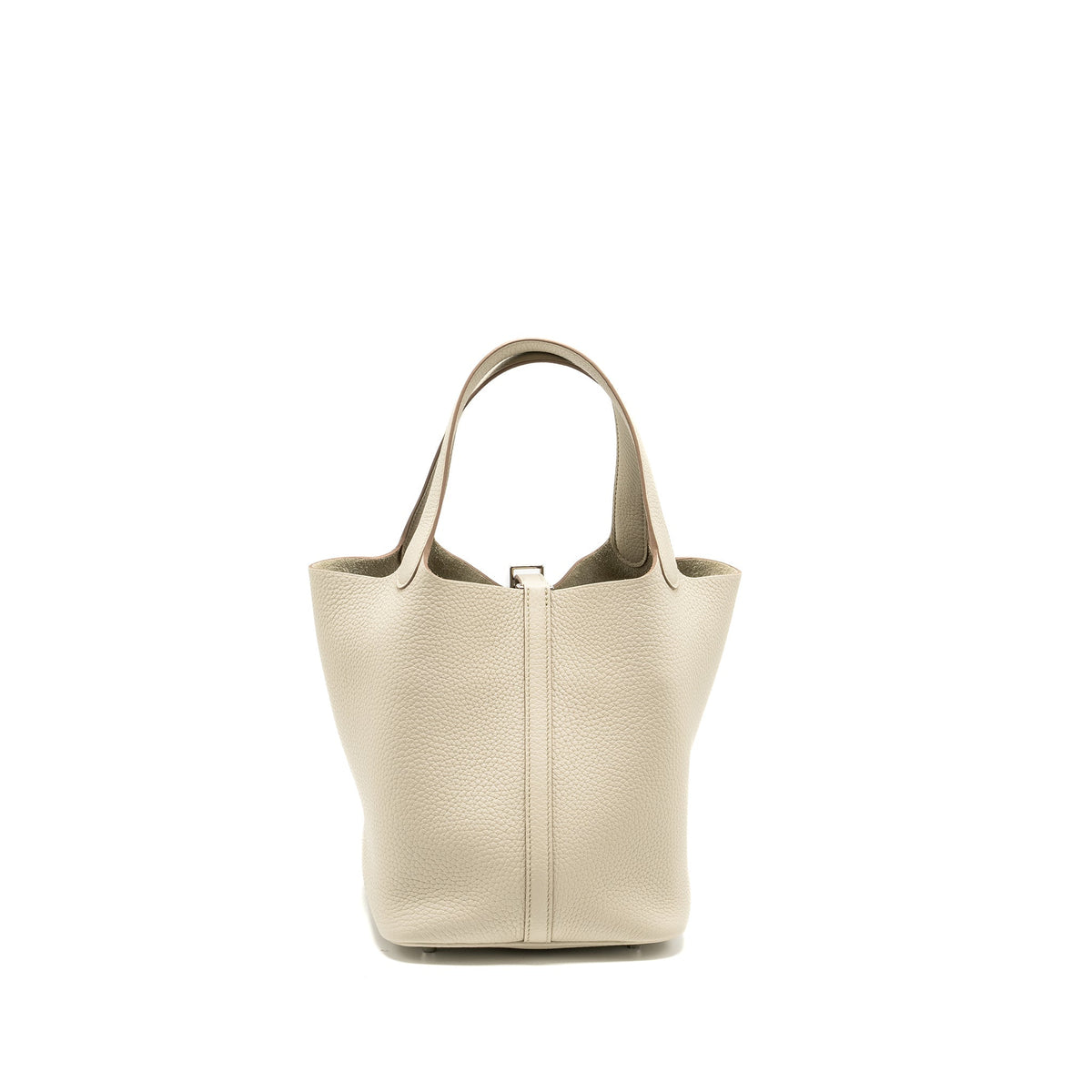 Hermes Picotin 22 Lock Bag Clemence Beton SHW