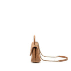 CHANEL 21P SMALL COCO HANDLE CAVIAR CARAMEL LGHW