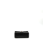 CHANEL CLASSIC MINI RECTANGULAR FLAP BAG LAMBSKIN BLACK LGHW (MICROCHIP)
