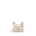 CHANEL 23B SMALL HOBO BAG SHINY CALFSKIN WHITE BRUSHED GHW(MICROCHIP)