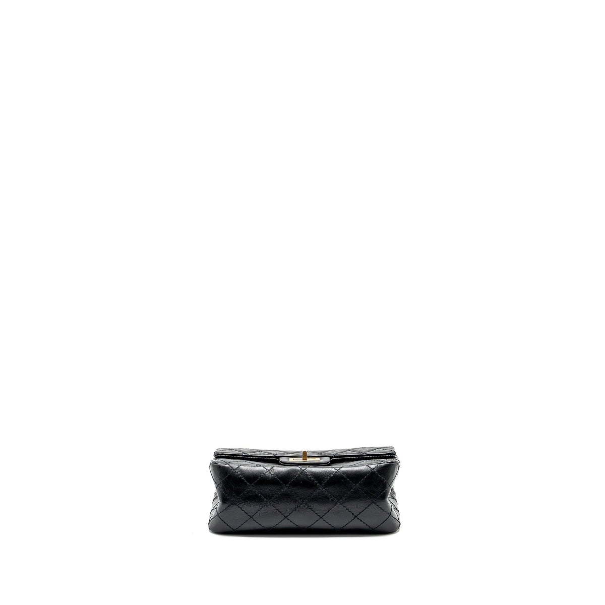 CHANEL MINI 2.55 REISSUE FLAP BAG AGED CALFSKIN BLACK GHW