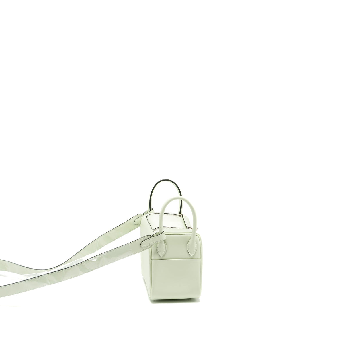 Hermes Mini Lindy Swift Vert Fizz SHW