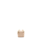 CHANEL PEARL CRUSH MINI VANITY WITH CHAIN LAMBSKIN LIGHT BEIGE GHW