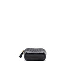 CHANEL CHEVRON SMALL GABRIELLE HOBO BAG CALFSKIN BLACK MULTICOLOR HARDWARE