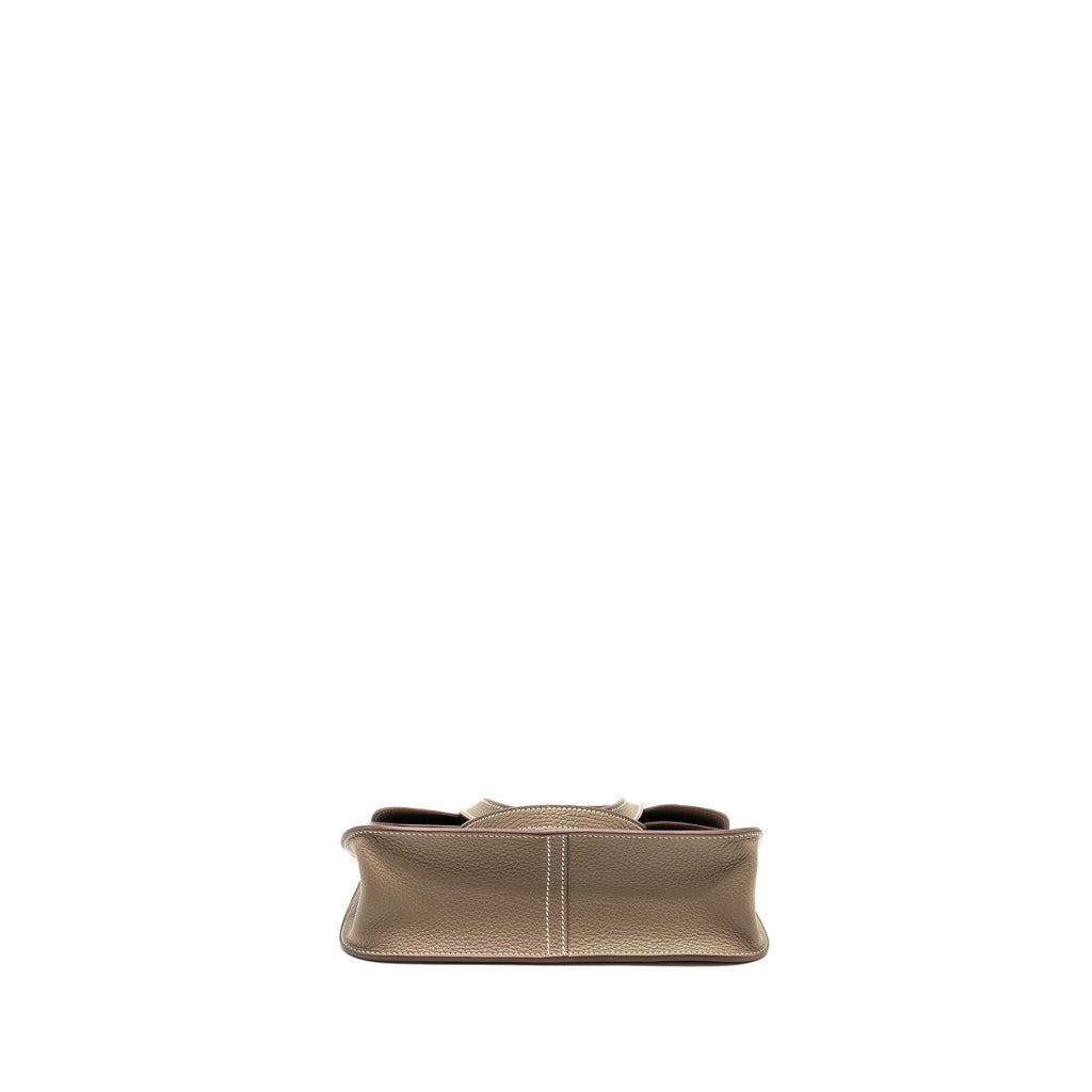 HERMES HALZAN 25 Clemence Etoupe GHW