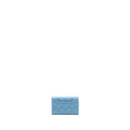 CHANEL CLASSIC FLAP CARD HOLDER CAVIAR BLUE LGHW (MICROCHIP)