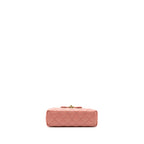 CHANEL 23K MINI SHOPPING TOTE CALFSKIN PINK BRUSHED GHW(MICROCHIP)