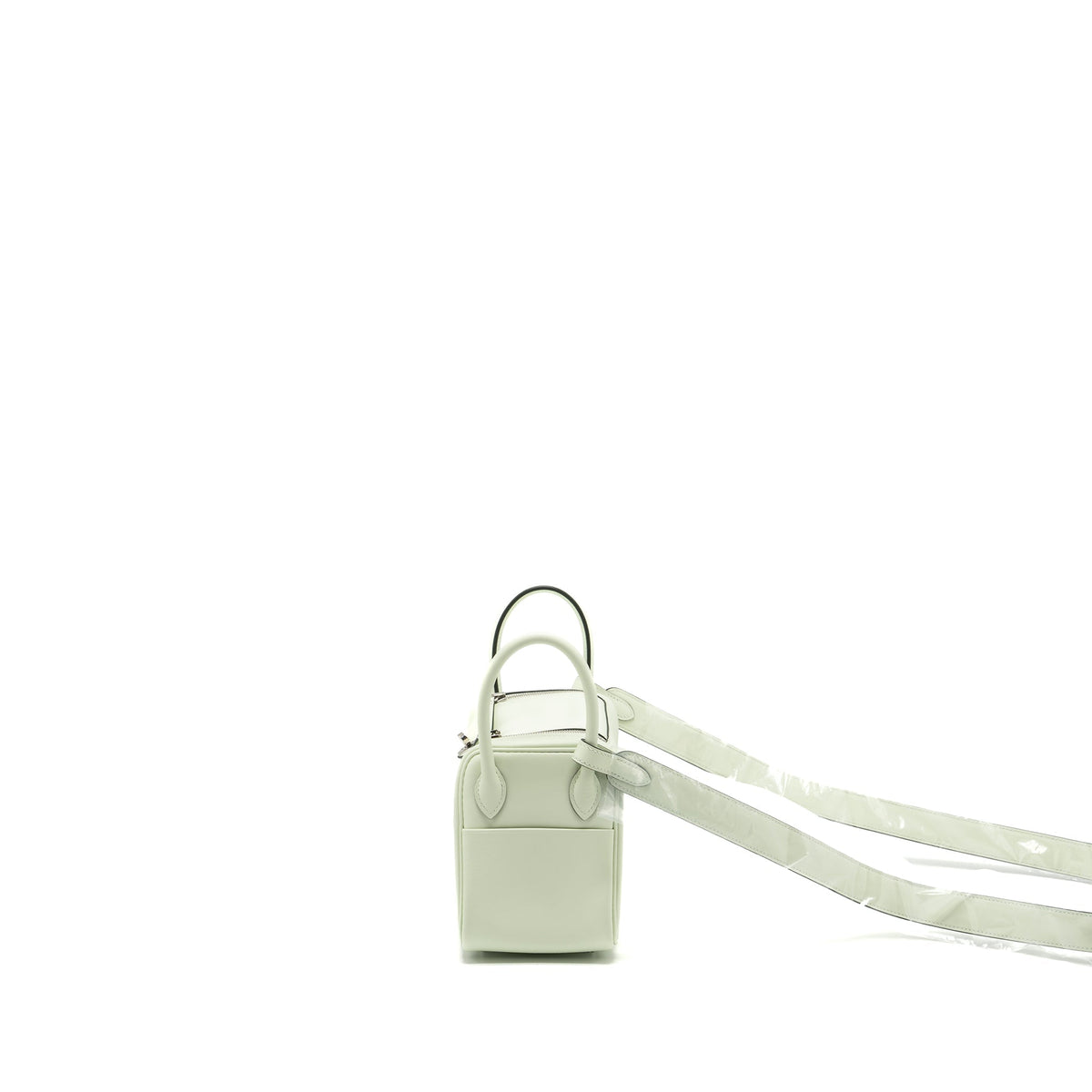 Hermes Mini Lindy Swift Vert Fizz SHW