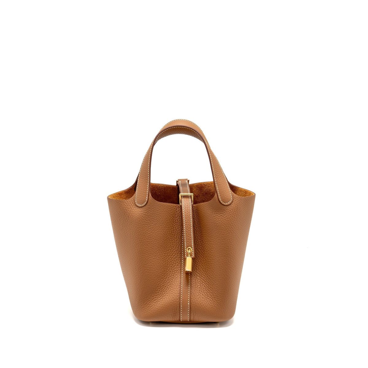 HERMES PICOTIN18 LOCK BAG CLEMENCE GOLD GHW