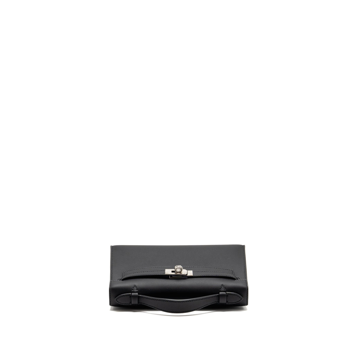 HERMES KELLY POCHETTE SWIFT BLACK SHW
