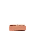 CHANEL MEDIUM CLASSIC DOUBLE FLAP BAG LAMBSKIN PINK SHW (MICROCHIP)