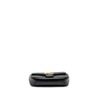 GUCCI MINI GG MARMONT FLAP BAG CALFSKIN BLACK GHW