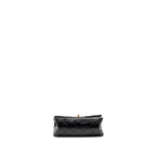 CHANEL MINI 2.55 REISSUE FLAP BAG AGED CALFSKIN BLACK BRUSHED GHW (MICROCHIP)
