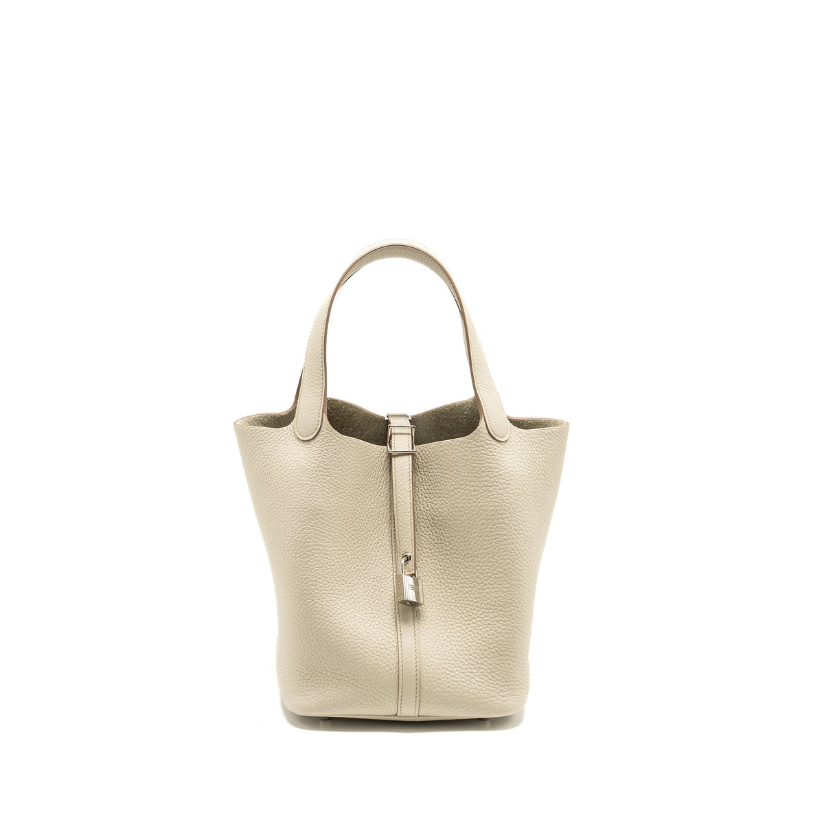 Hermes Picotin 22 Lock Bag Clemence Beton SHW