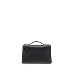 HERMES KELLY POCHETTE SWIFT BLACK SHW