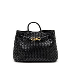 BOTTEGA VENETA MEDIUM ANDIAMO LAMBSKIN BLACK GHW