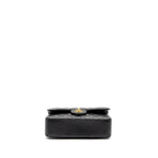 CHANEL SMALL CLASSIC DOUBLE FLAP BAG CAVIAR BLACK GHW (MICROCHIP)