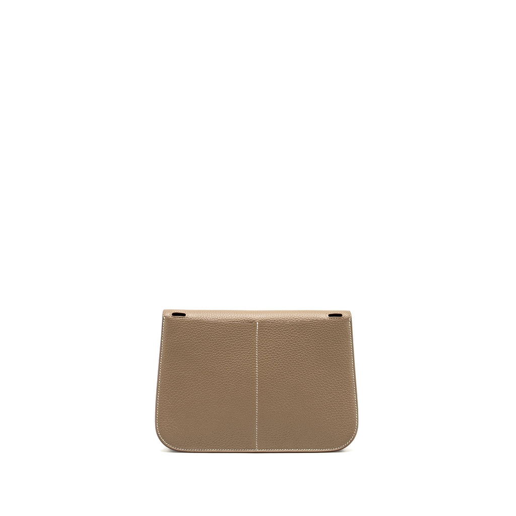 HERMES HALZAN 25 Clemence Etoupe GHW