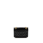 CHANEL MINI 2.55 REISSUE FLAP BAG AGED CALFSKIN BLACK BRUSHED GHW (MICROCHIP)