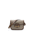 GUCCI HORSEBIT 1955 BAG GG SUPREME CANVAS/LEATHER GHW