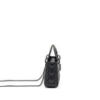 DIOR MINI LADY DIOR CALFSKIN SO BLACK