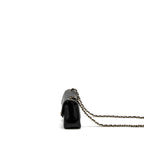 CHANEL CLASSIC MINI RECTANGULAR FLAP BAG LAMBSKIN BLACK LGHW (MICROCHIP)