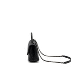 CHANEL SMALL COCO HANDLE CAVIAR / LIZARD HANDLE BLACK RUTHENIUM HARDWARE